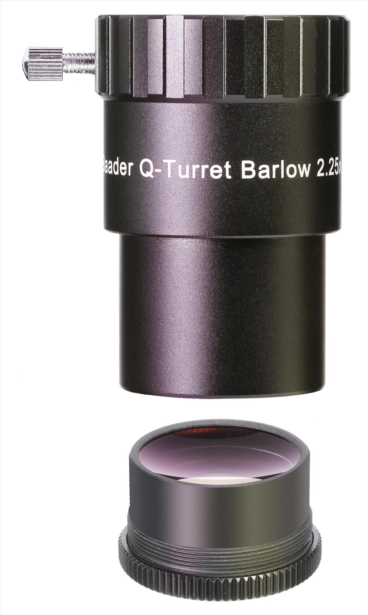 Baader Q-Barlow 2.25x Barlow lens with removable 1.3x cell
