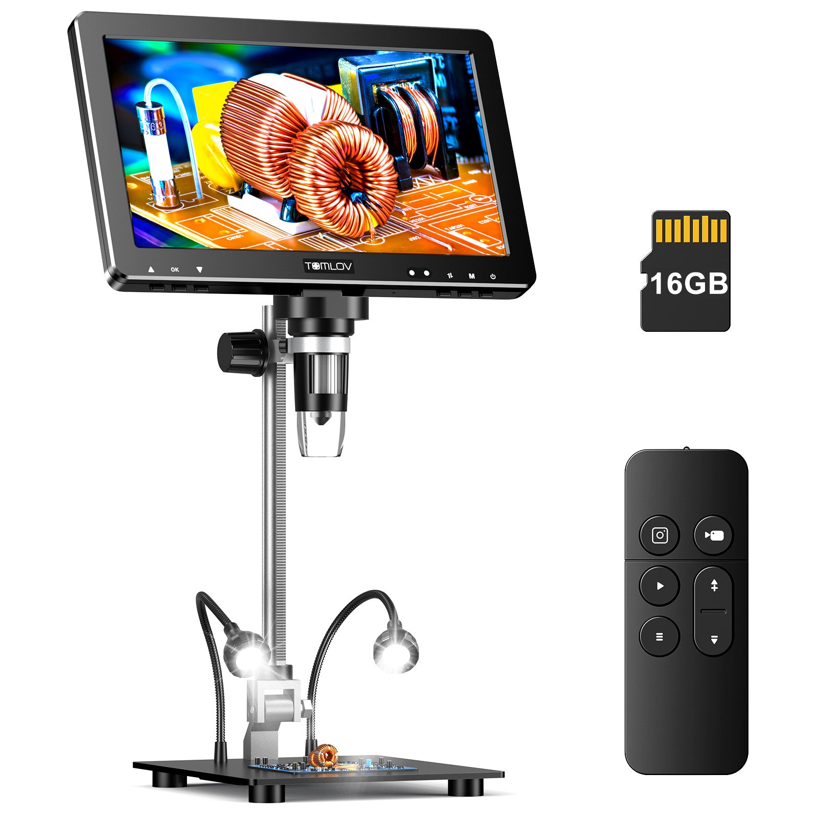 TOMLOV DM9 Max 10.1 inch coin microscope